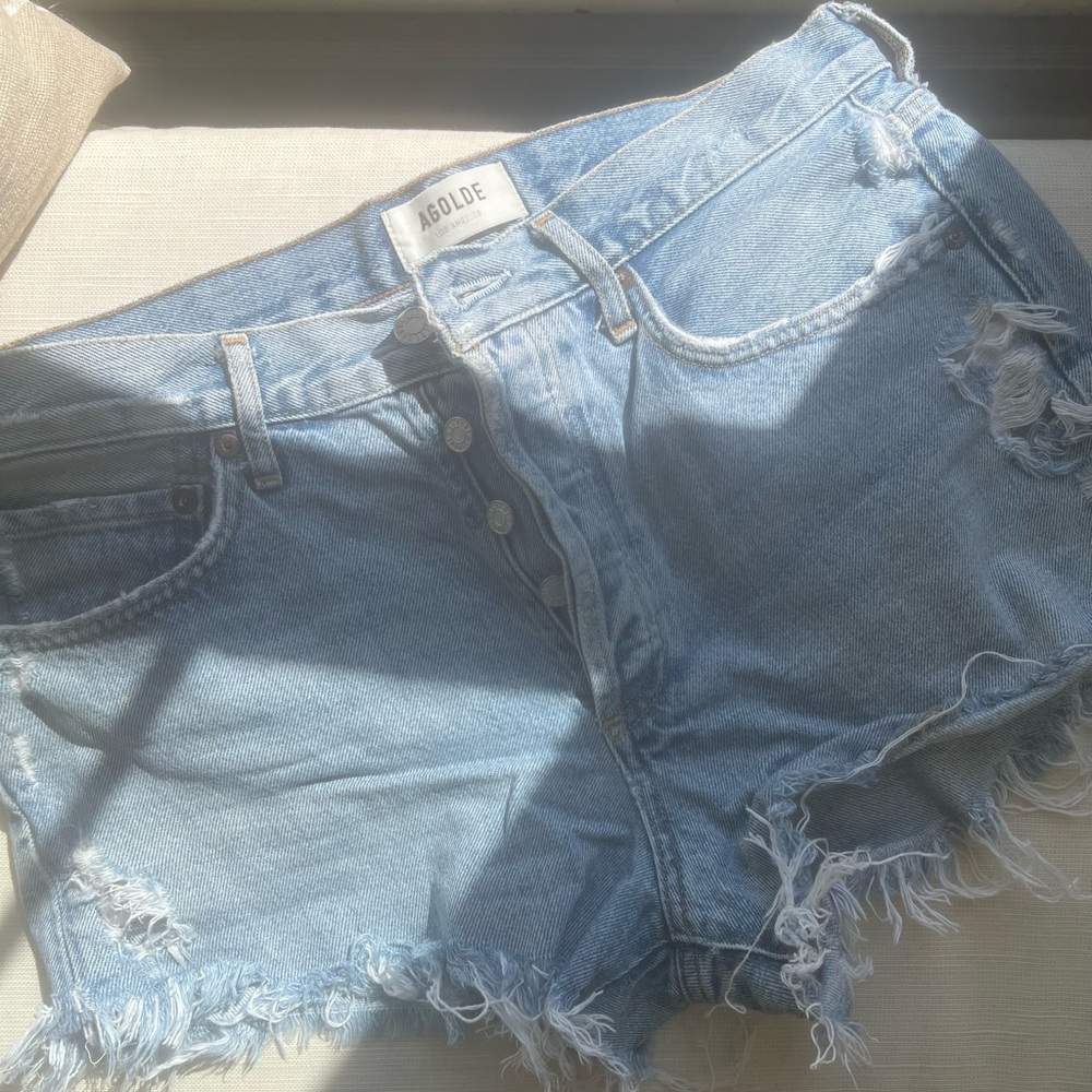 AGOLDE DENIM SHORTS